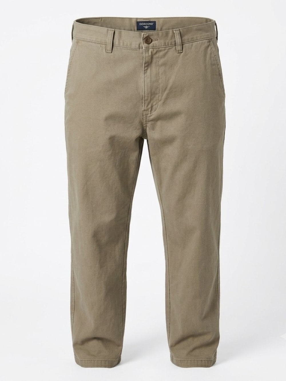 Dockers Men's Relaxed Fit Flat Front Chino Pants W42 L34 Olive Green